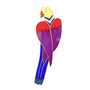 LAUREL BURCH Parrot Bird Brooch CEZANNE